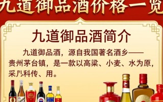 九道御品酒价格区间是多少？