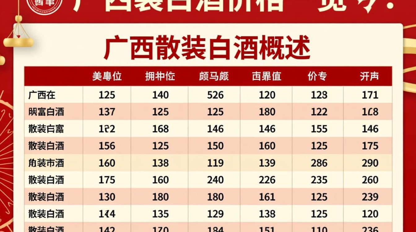 广西散装白酒价格是多少每斤？-第1张图片-鸿之腾酒家