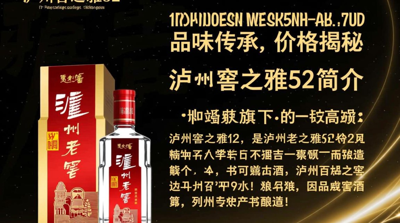 泸州窖之雅52售价几何？价格之谜待揭晓。-第1张图片-鸿之腾酒家