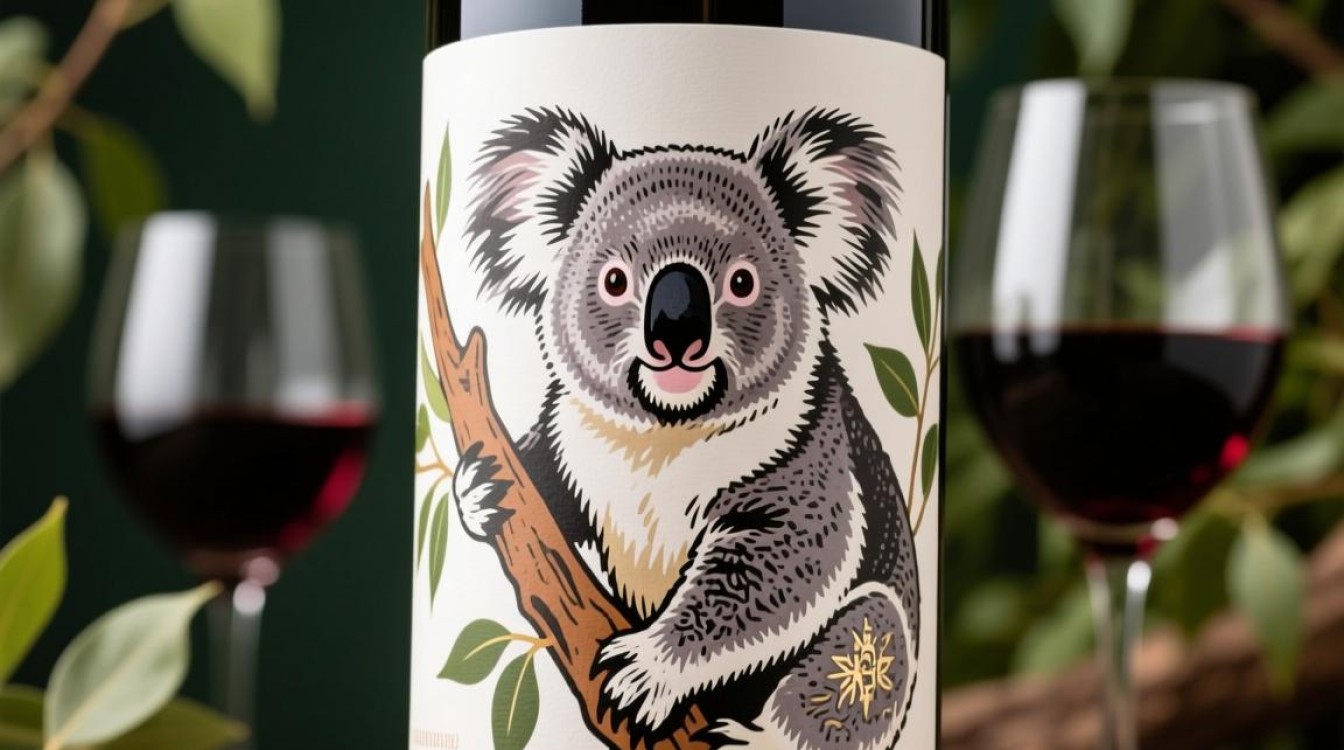 考拉图案红酒，其设计灵感源自何方？-第1张图片-鸿之腾酒家