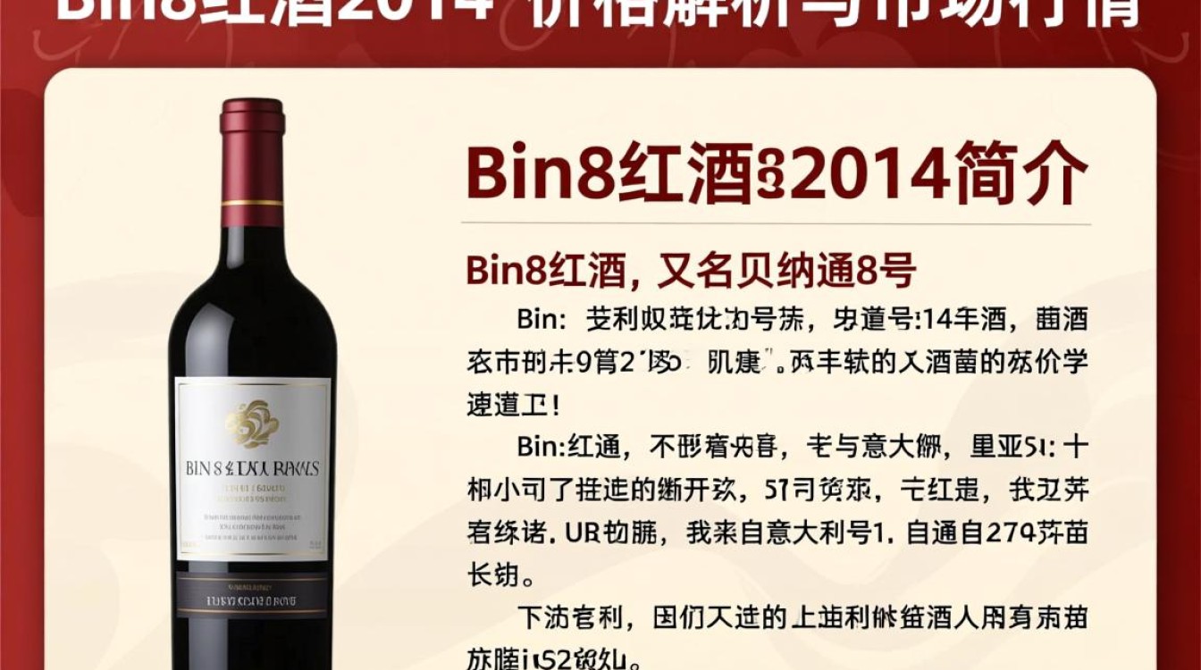 bin8红酒2014售价究竟是多少？-第2张图片-鸿之腾酒家