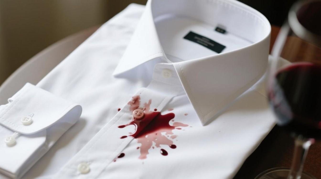 白衬衣上红酒渍，清洗难题如何解？-第2张图片-鸿之腾酒家