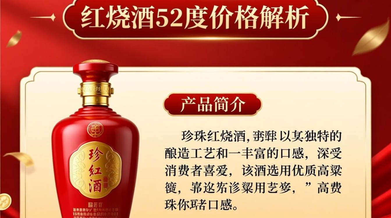 珍珠红烧酒52度售价是多少？-第3张图片-鸿之腾酒家