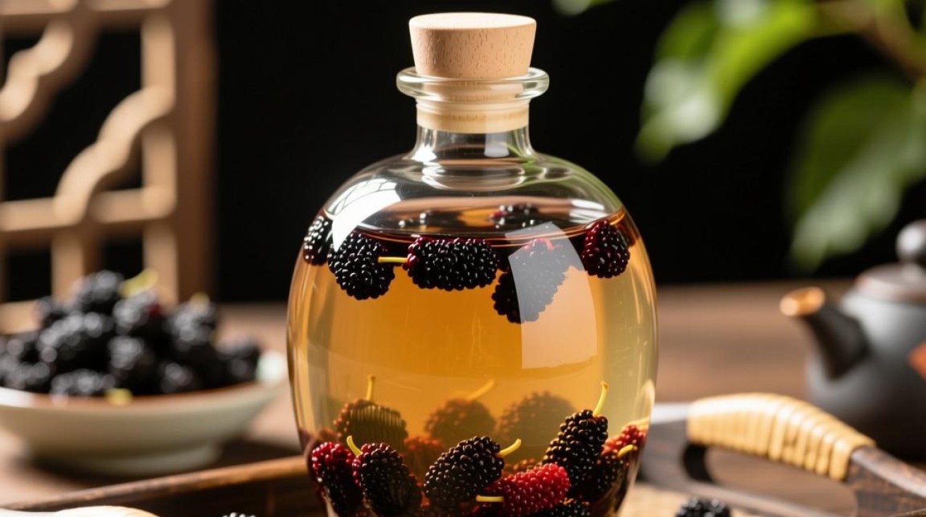 桑椹干泡酒比例是多少？一斤桑椹干需用多少酒？-第1张图片-鸿之腾酒家