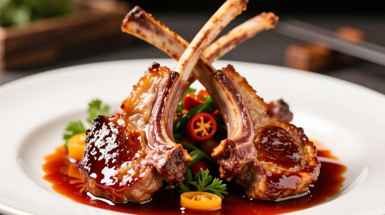 辣味红酒烤羊排的独特风味之谜？-第1张图片-鸿之腾酒家