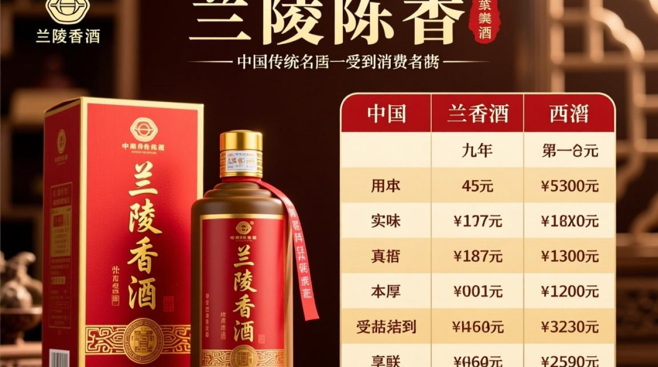 兰陵陈香酒价格表，不同年份和规格价格如何？-第3张图片-鸿之腾酒家