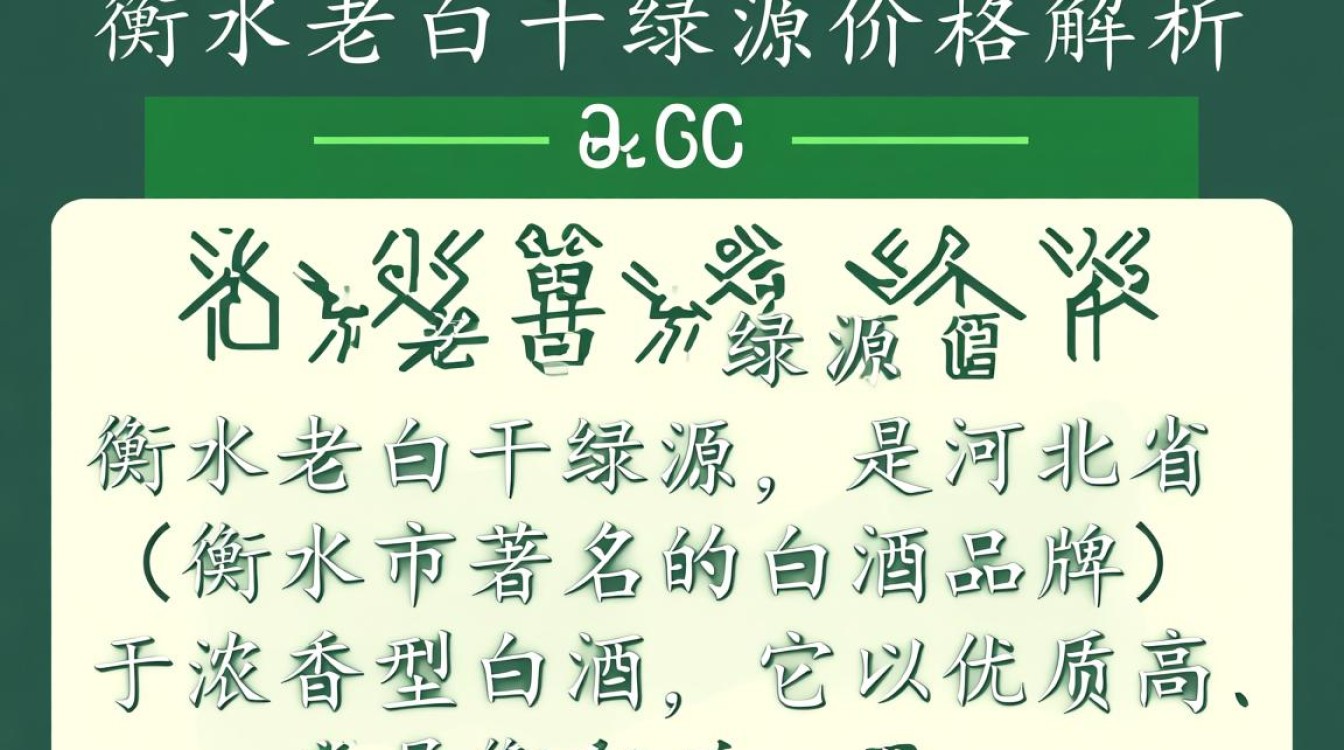 衡水老白干绿源价格几何？-第1张图片-鸿之腾酒家