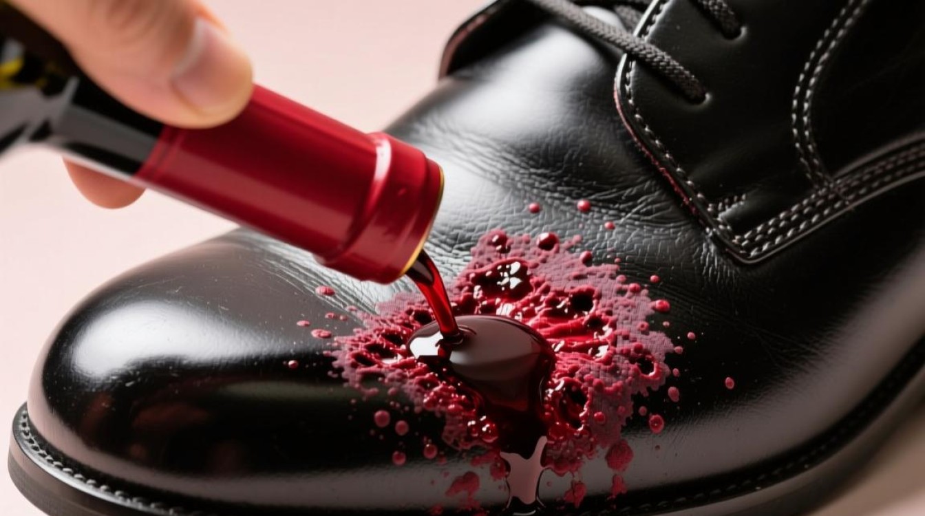 红酒渍如何有效清洗鞋子？-第2张图片-鸿之腾酒家