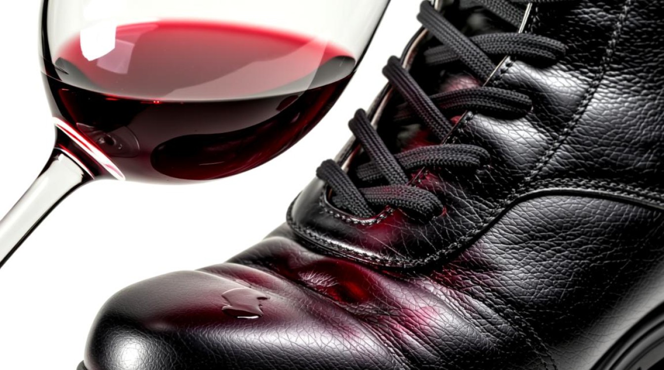 红酒渍如何有效清洗鞋子？-第1张图片-鸿之腾酒家