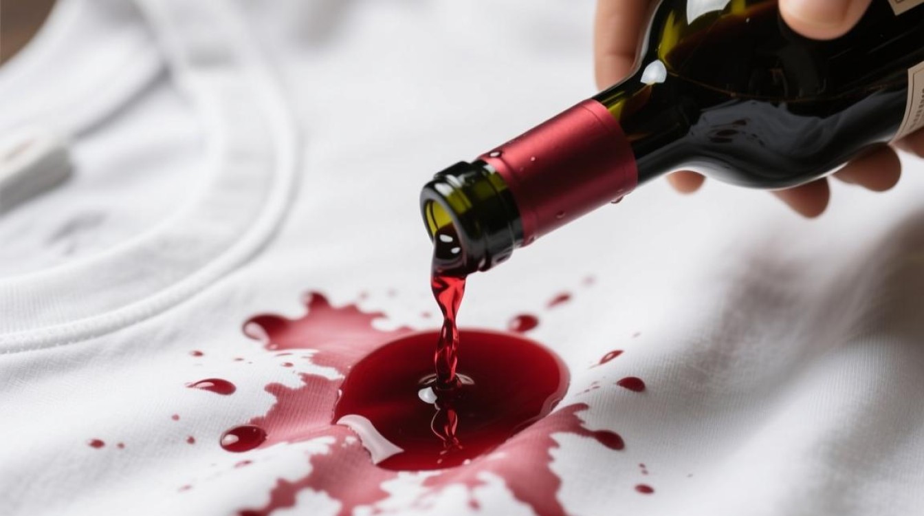 白衣服染红酒怎么办？清洗难题有解吗？-第3张图片-鸿之腾酒家