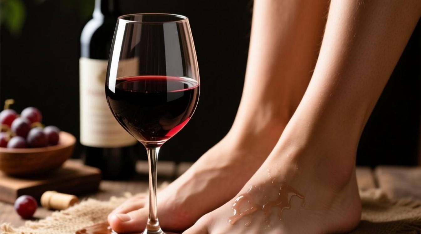 红酒洗脚真的可行吗？有何效果与风险？-第1张图片-鸿之腾酒家