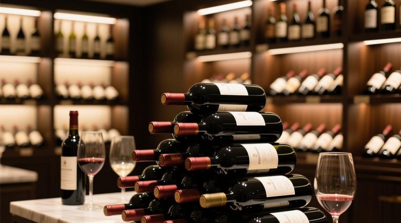 红酒摆放堆头有何讲究？-第3张图片-鸿之腾酒家